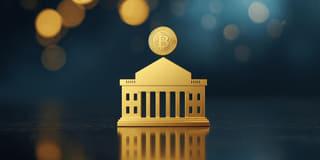 Visual com estilo jornalístico sobre o interesse institucional em ETFs de criptomoedas