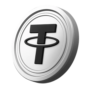 Moeda Tether USDT na área de informações da conta